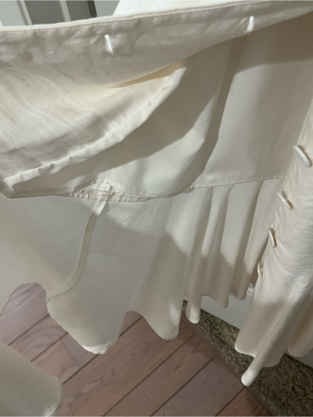 Rachel Parcell Cream Button-Front Midi Dress - Picture 5 of 5